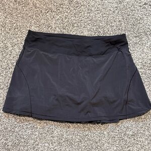 lululemon athletica Black Pleated Tennis Skirt with Zip Pocket